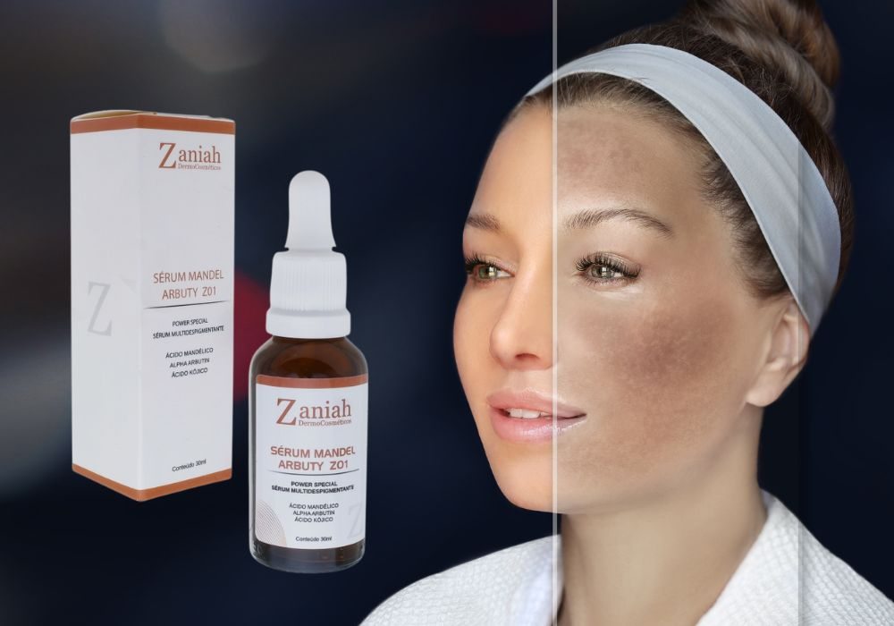Sérum Mandel Arbutin Zaniah Dermocosméticos Clareamento para a Sua Pele